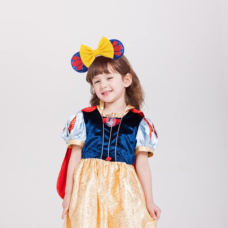 MADO Mouse Ears Headband for Women Girls Princess Dress Accessoriespark ears hair accessories for Girls (SN WHITE) - Image 1
