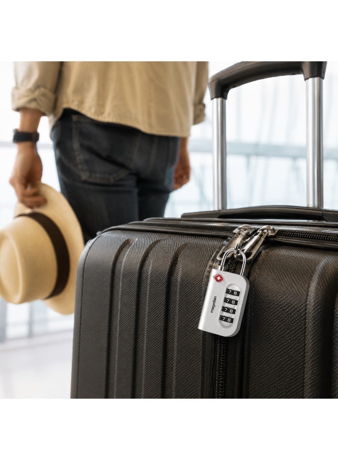 MAGELLAN TSA Approved Luggage Lock – 4 Digit Combination Travel Padlock for Suitcases & Bags, Secure and Durable Design for Airport Travel - Image 2