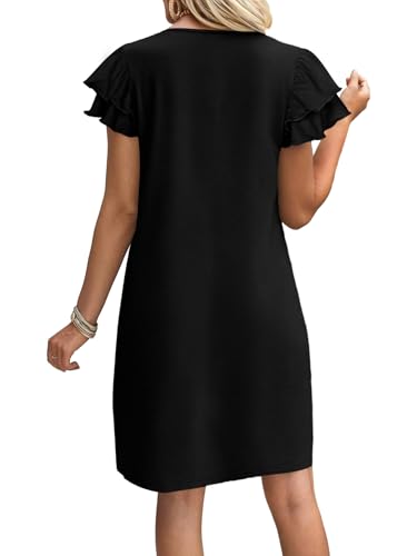 OFEEFAN Black Dress Womens Dresses 2026 Spring Summer Sundresses Boho Clothes Hawaiian Casual Elegant Classy Date Outfits L - Image 4