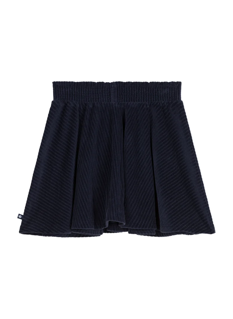 Petit Bateau Little girls' terry velour skirt