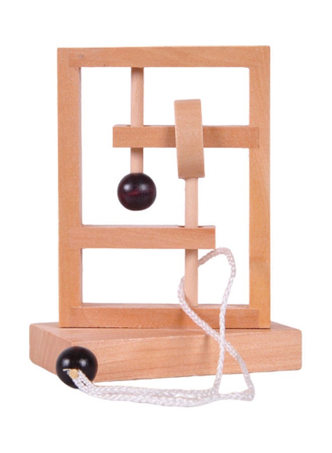 NIBEMINENT 3D Wooden Threading Rope Loop Puzzle  - Image 1