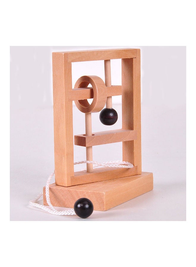 NIBEMINENT 3D Wooden Threading Rope Loop Puzzle  - Image 5