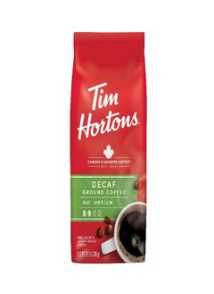 Tim Hortons Tim Horton's 100% Arabica Medium Roast, Decaffeinated, Ground Coffee, 12 Ounce  - Image 1