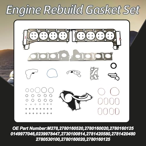 YIDEZU Cylinder Rebuild Gaskets Kit w/Pistons & Bearings Kit Replacement Fit for Mercedes-Benz W221 W166 M278 CLS500 E550 GL450 GL500 ML500 S500 SL550 4.6 4.7L V8 2011-2019 2780160520 2780160020 - Image 3