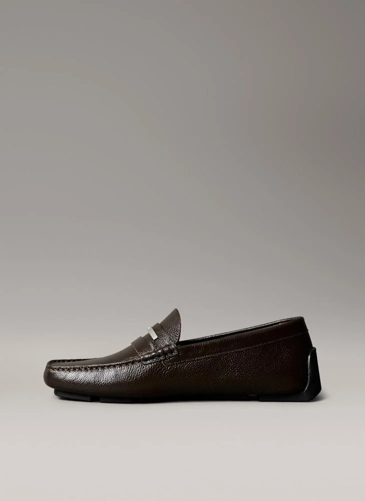 CALVIN KLEIN Leather Moccasins
