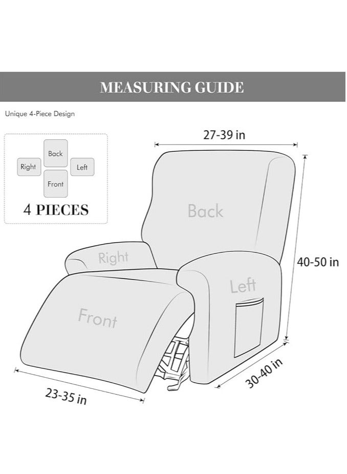 عام 4/6/8 / 10 قطعة مجموعة كرسي الترفيه غطاء مرن كامل غطاء الكرسي الواقي تمتد كرسي غطاء عادي الذرة الصوف كرسي التلفزيون مرونة غطاء الكرسي غطاء - Image 5
