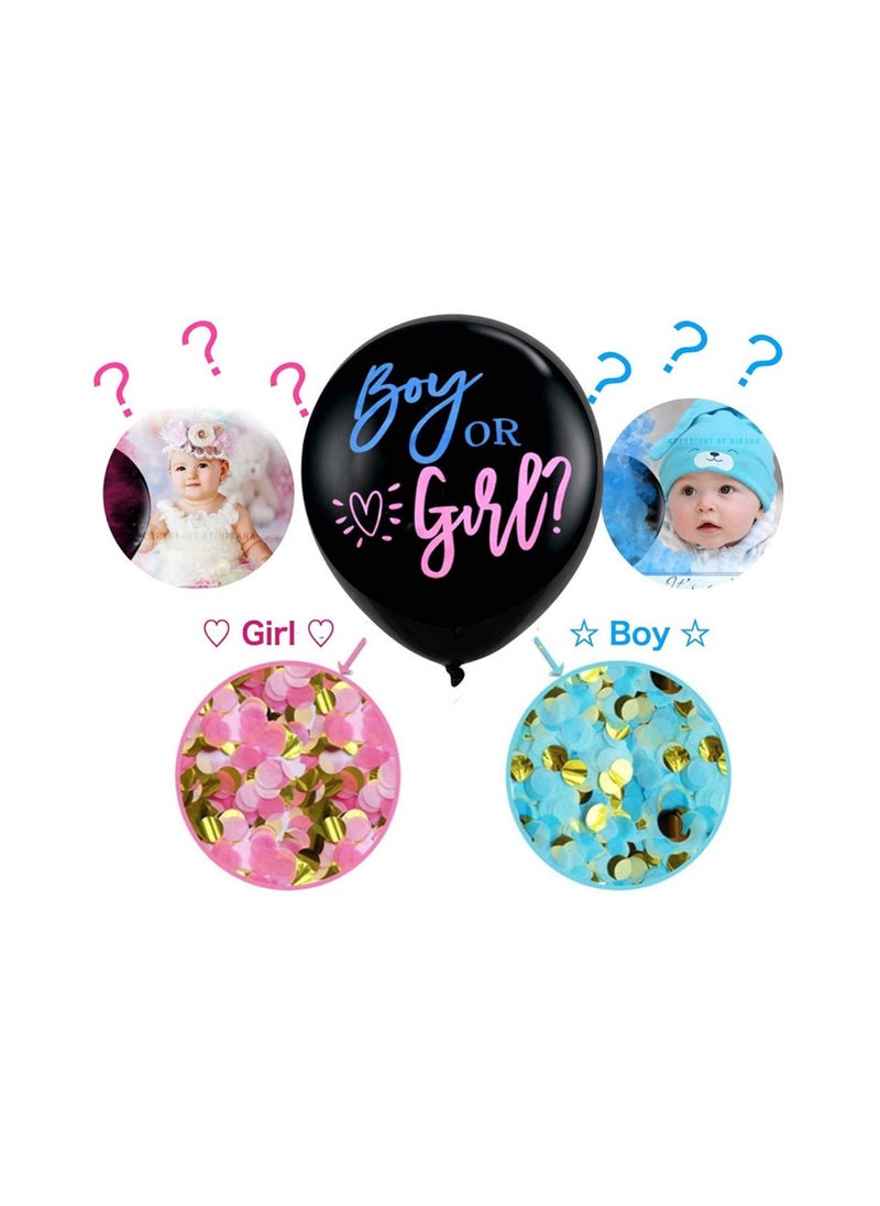 AMERTEER - Baby Gender Reveal Decorations Party Supplies Set - Image 1
