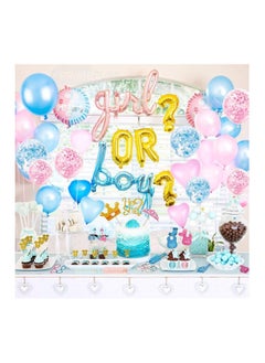 Baby Gender Reveal Decorations Party Supplies Set