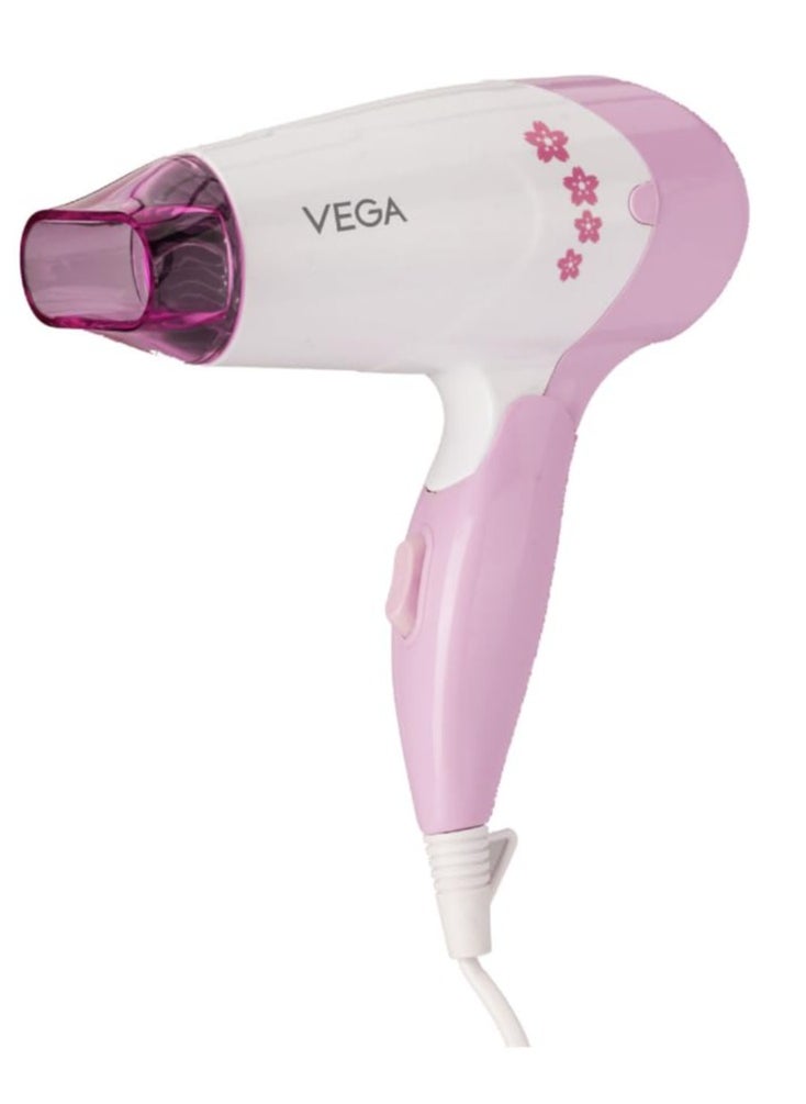 Vega Vega Insta glam foldable 1000 watts hair dryer with two heat and speed settings  - Image 1