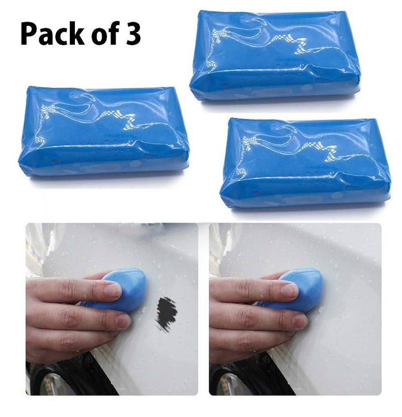 HSR Magic Car Truck Auto Vehicle Bar Clean Clay Practical 100g Cleaning Soap Detailing Cleaner (Pack of 3) - Image 2