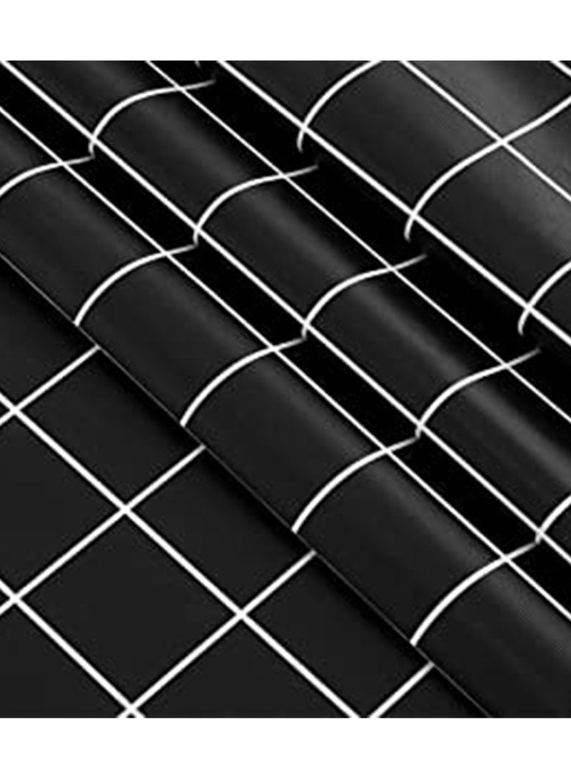 KASTWAVE KASTWAVE Checkered Vinyl Rectangle Tablecloth 100% Waterproof Oil Proof PVC Square Table Cloth, Tablecloth Stain Resistant Wipeable Duty Table Covers for Restaurants Picnic Party Table Dining - Image 4
