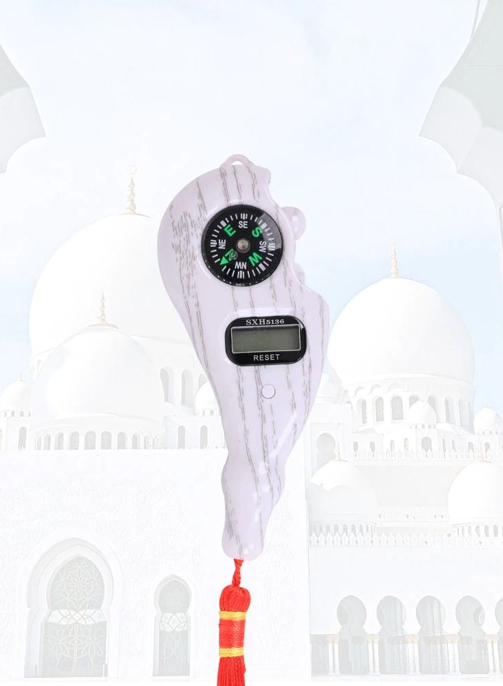 DubaiGallery Muslim LCD finger Tasbih Digital Tally Counter with Compass Beads Electronic Counter Digital Prayer Beads Tasbeeh counter  - Image 3