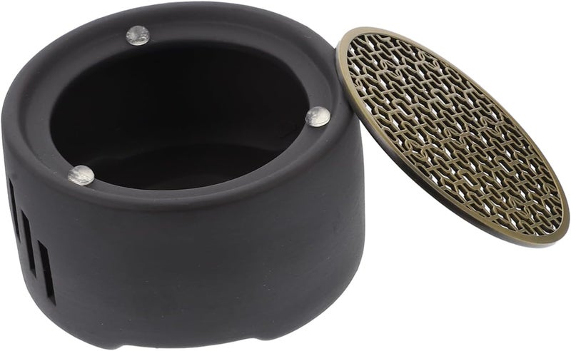 Garneck 1pc Ceramic Teapot Warmer Bronze Base Practical Heating Accessory for Tea Suitable for Home Office and Cafes Easy to Clean and Elegant Design - Image 1