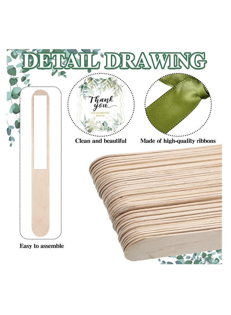 10PCS Handheld Paper Fans For Weddings - Image 2