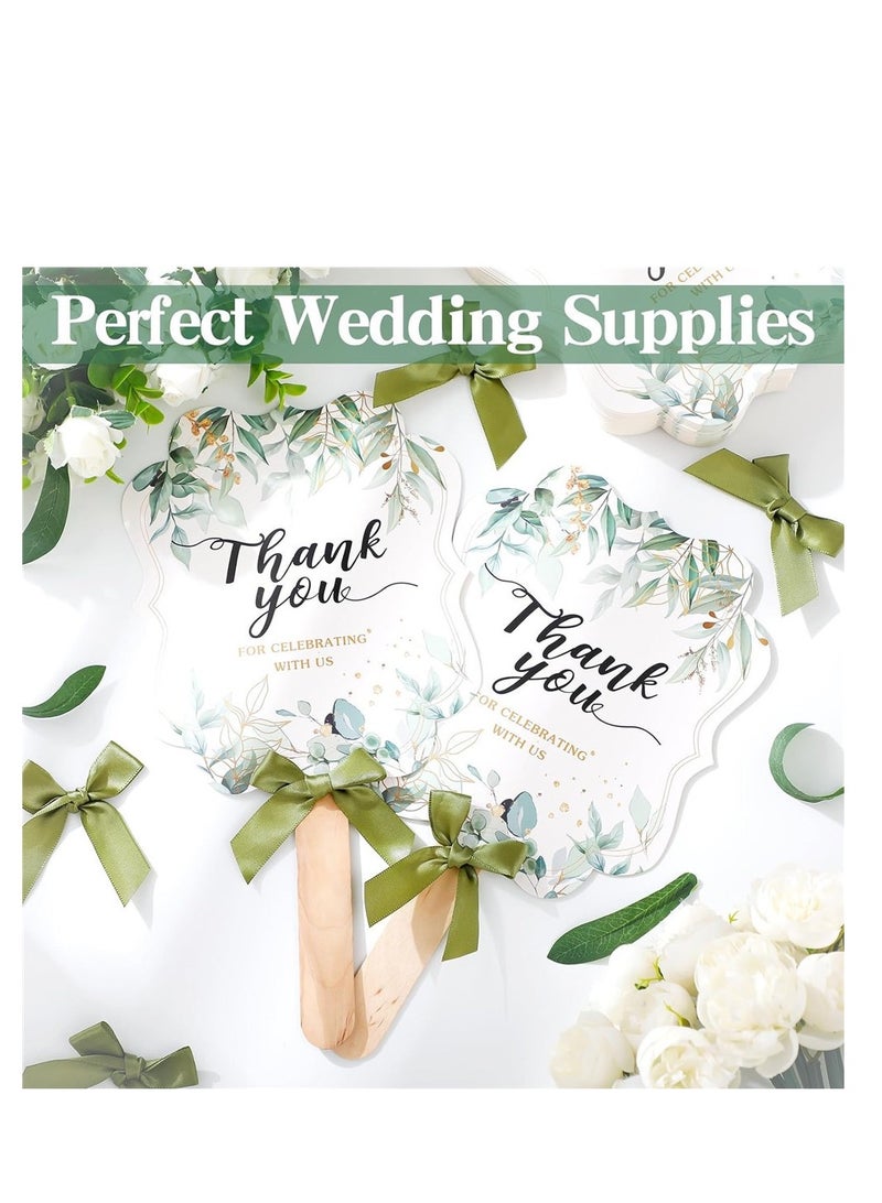 10PCS Handheld Paper Fans For Weddings - Image 5