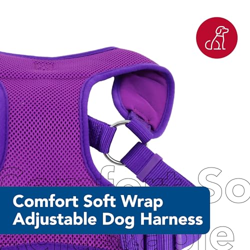Coastal Pet Comfort Soft Wrap Adjustable Dog Harness - Comfortable Harness for Dog - Adjustable Fit - Easy Step-in Design - Breathable Fabric Mesh - Orchid, 3/8" x 11"-13" - Image 2