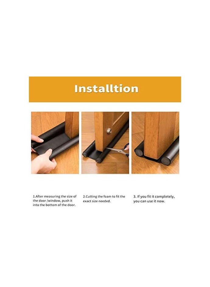 Generic Bottom Sealing Strip Guard for Home Door Grey  - Image 3