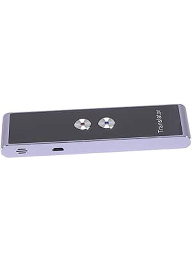 Portable Two Way Voice Translator Device with Photo and Text Translation Rechargeable Battery Compact Handheld for Travel Business Learning Brown - Image 1