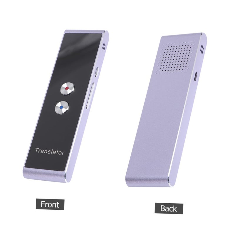 Portable Two Way Voice Translator Device with Photo and Text Translation Rechargeable Battery Compact Handheld for Travel Business Learning Brown - Image 5