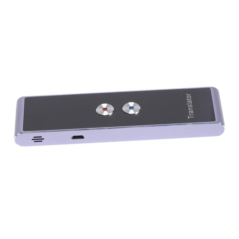 Portable Two Way Voice Translator Device with Photo and Text Translation Rechargeable Battery Compact Handheld for Travel Business Learning Brown - Image 2