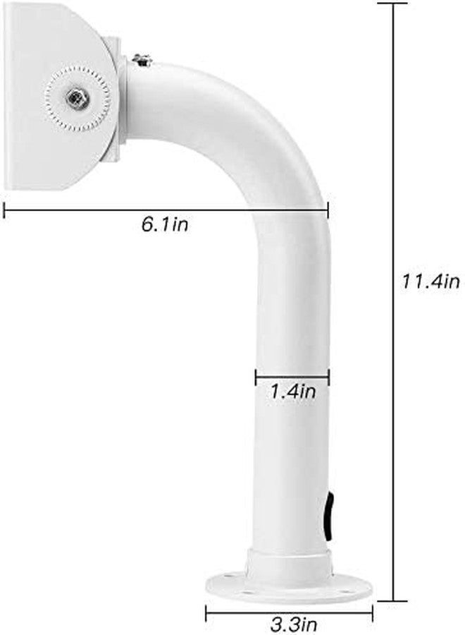 JK Vision حامل كاميرا مراقبة CCTV من JK VISION بطول 11 بوصة، حامل جداري عالمي قابل للتعديل لكاميرات المراقبة CCTV/كاميرات IP/الكاميرات القبة - حامل J - Image 3