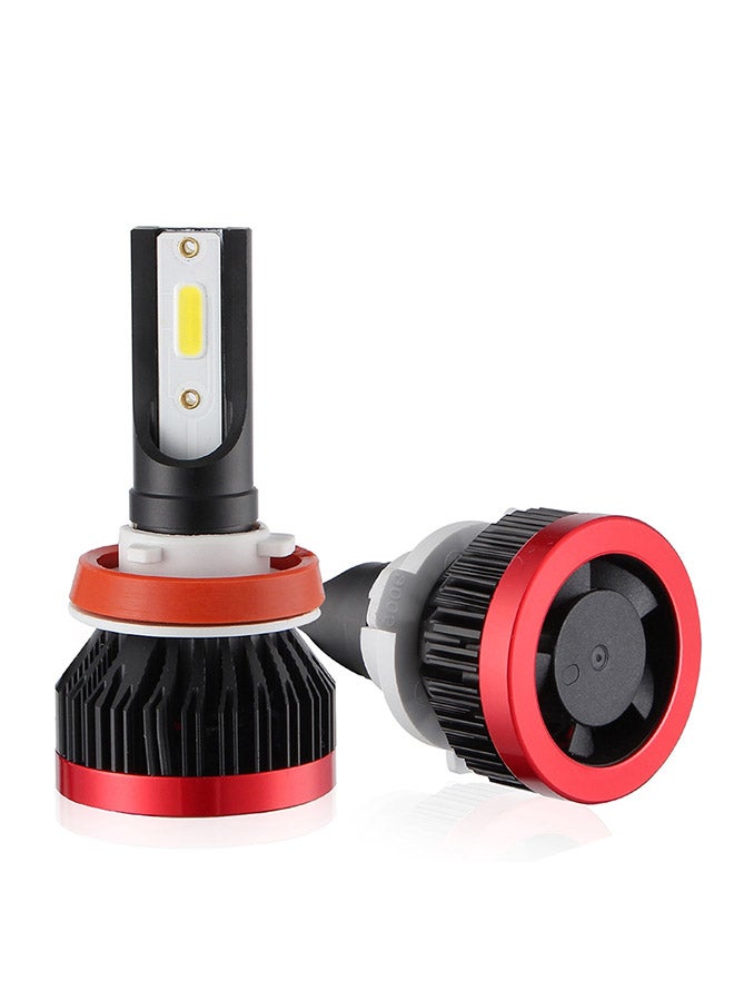 Loquat 2-Piece EV7 H8 H9 H11 DC 9-32V 36W 3000LM 6000K IP67 LED Car Headlight Lamps With Mini LED Driver And Cable - Image 1