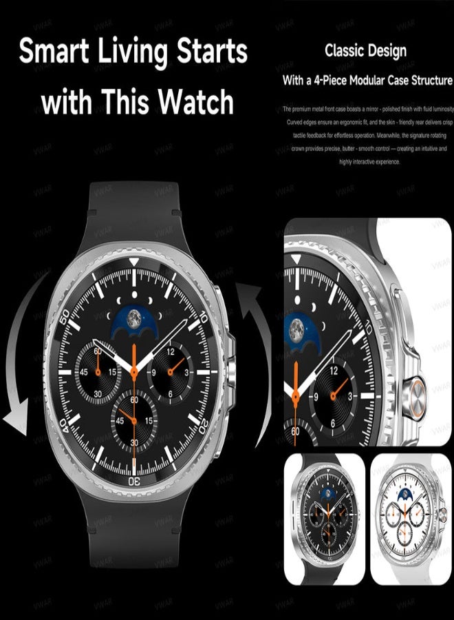 AROAQ HD8 C Smartwatch  – 1.43” TFT Screen, Heart Rate & SpO2 Monitoring, Bluetooth Calling, NFC, Multi-Sport Tracker, Wireless Charging, 3ATM Waterproof - Black - Image 2