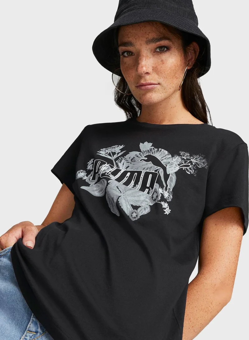 PUMA Ess+ Frozen Flower Women T-shirt