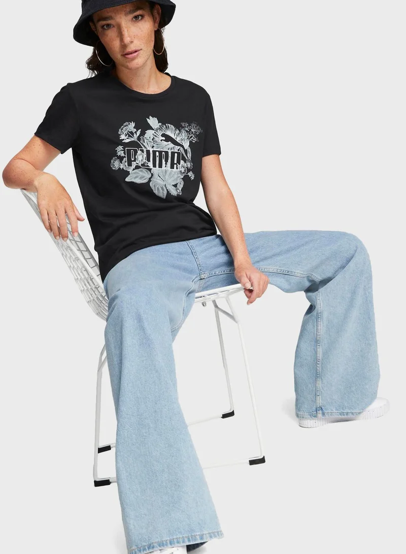 PUMA Ess+ Frozen Flower Women T-shirt