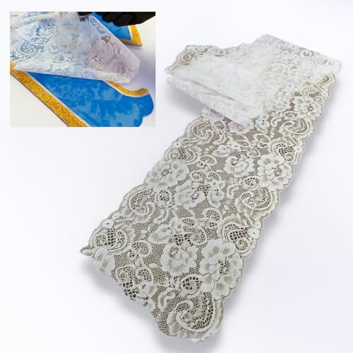 LiME LiNE White Floral Lace Airbrush Stencil - Image 1