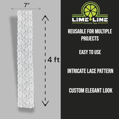 LiME LiNE White Floral Lace Airbrush Stencil - Image 2