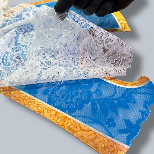 LiME LiNE White Floral Lace Airbrush Stencil - Image 3