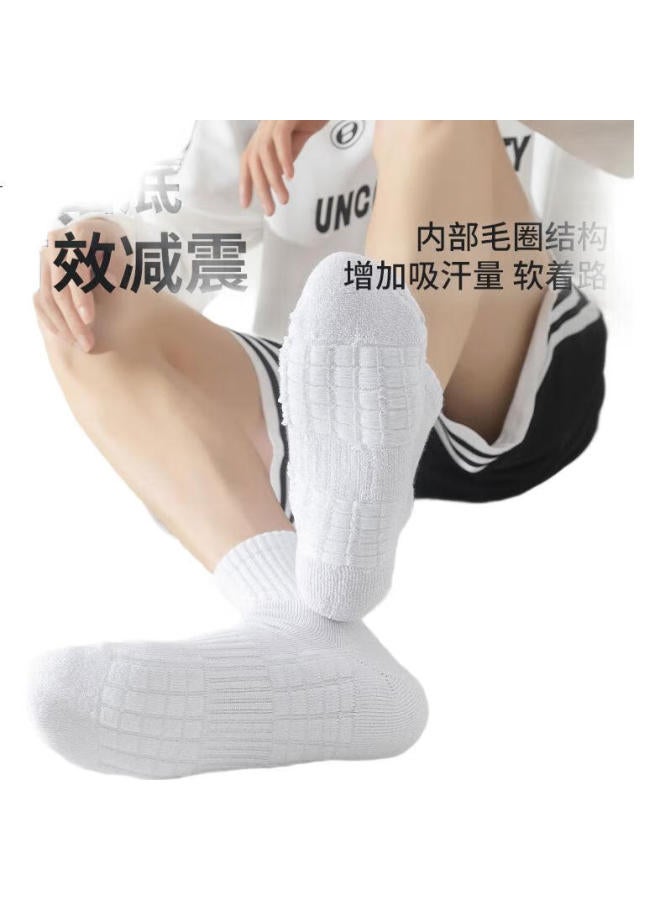 Liberal Ziyixi Fall New Product] Men'S Socks With Towel Bottom, Shock-Absorbing, Non-Slip, Xinjiang Cotton, High-Elasticity, Breathable, Sports Basketball Socks - Image 3