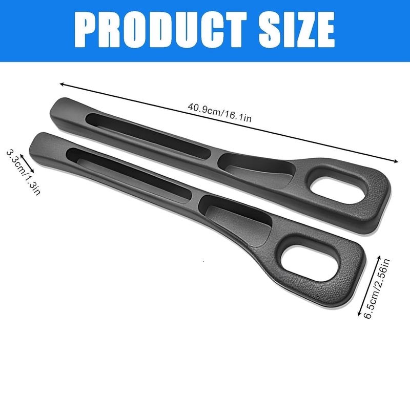 Fennec Mart Car Seat Gap Filler Organizer PU Leather Console Side Storage Box, Car Accessories for Phones, Keys, Coins, and More (2 Pcs Black) - Image 4