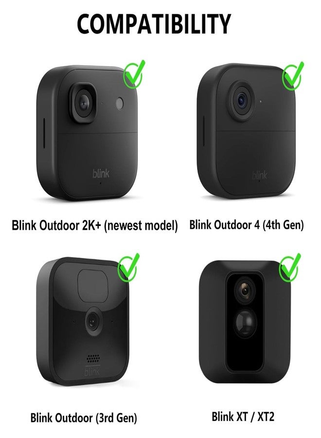 ALERTCAM Gutter Mount for All-New Blink Outdoor & Blink XT / XT2 Camera, Adjustable Weatherproof Aluminum Alloy Mount Bracket for Blink Home Security System (2 Pack, Black) - Image 2