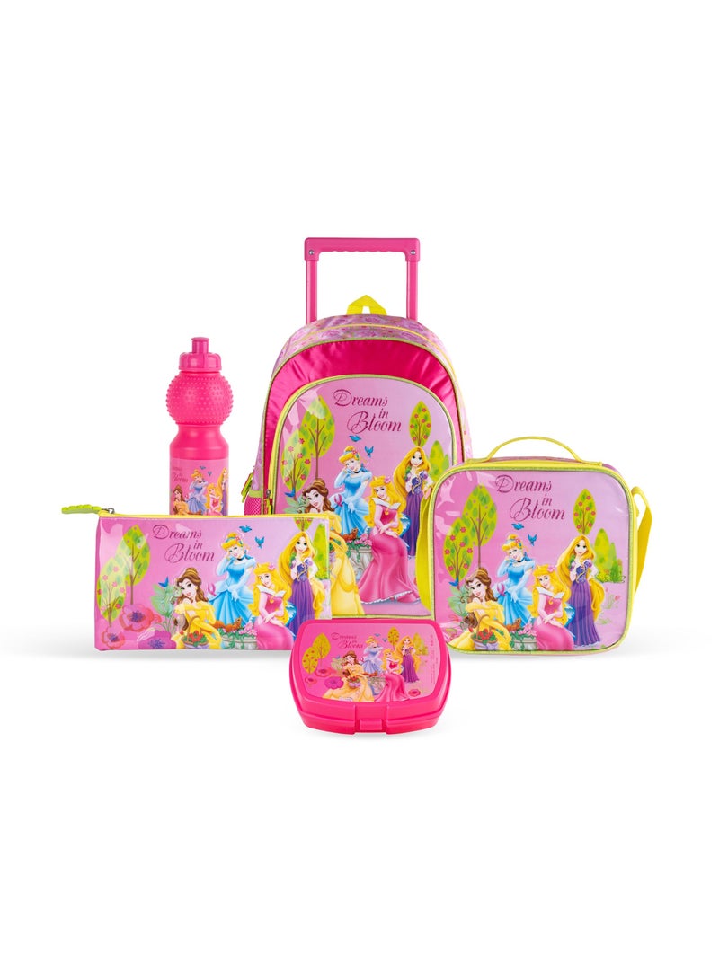Disney Princess Disney Frozen 5-in-1 Trolley Box Set - 16" Backpack, Lunch Bag, Pencil Case, Lunch Box, and Squeeze Bottle - Image 1