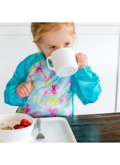 green sprouts green sprouts Learning Cup | Silicone Helps Avoid Harmful Chemicals | Helps Toddler Develop Independent Drinking Skills, 2 Easy-Grip Handles, Heat-Resistant, Dishwasher Safe, White  - Image 3