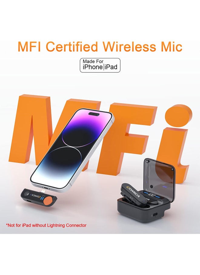 COMICA Plug & Play Tie Microphone with Charging Case for Interview Youtube TikTok Vlog Live Stream  - Image 4