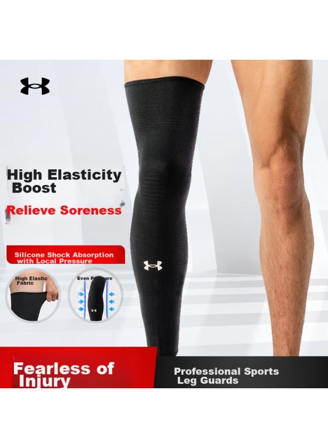 UNDER ARMOUR Underarmour Sports Full Leg Knee Pads Protective Gear For Men And Women, Fitness Training, Cycling, Running, Soccer, Basketball, Socks, Black, Xl Size  - Image 1