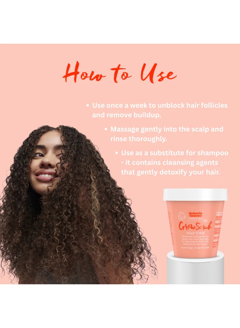 Umberto Giannini Exfoliating Scalp Scrub for Hair Growth - Removes Product Buildup & Dead Skin, Stimulates the Scalp to Promote Healthy Hair Growth (250 g) - Image 3
