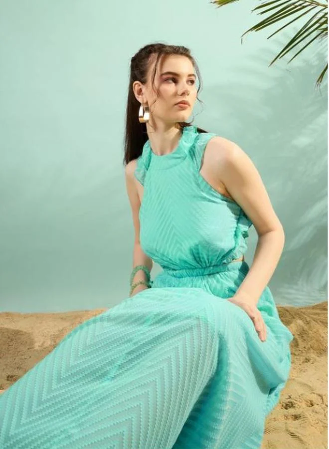 كاجوالي Cutout Chiffon Dress