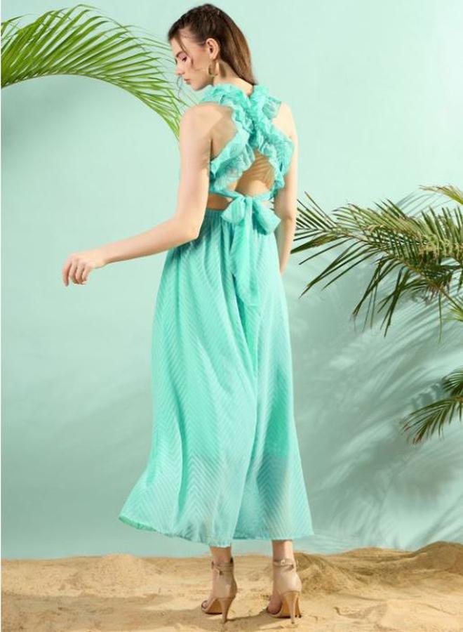 كاجوالي فستان شيفون بقصات مميزة - Image 3