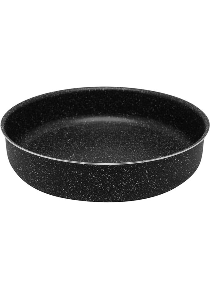 Generic - Round Baking Tray Set of 3 Non Stick | Healthy Non-Stick Granite Coating Oven Trays | Ideal Tray for Cake, Bakery and Casserole - Image 1