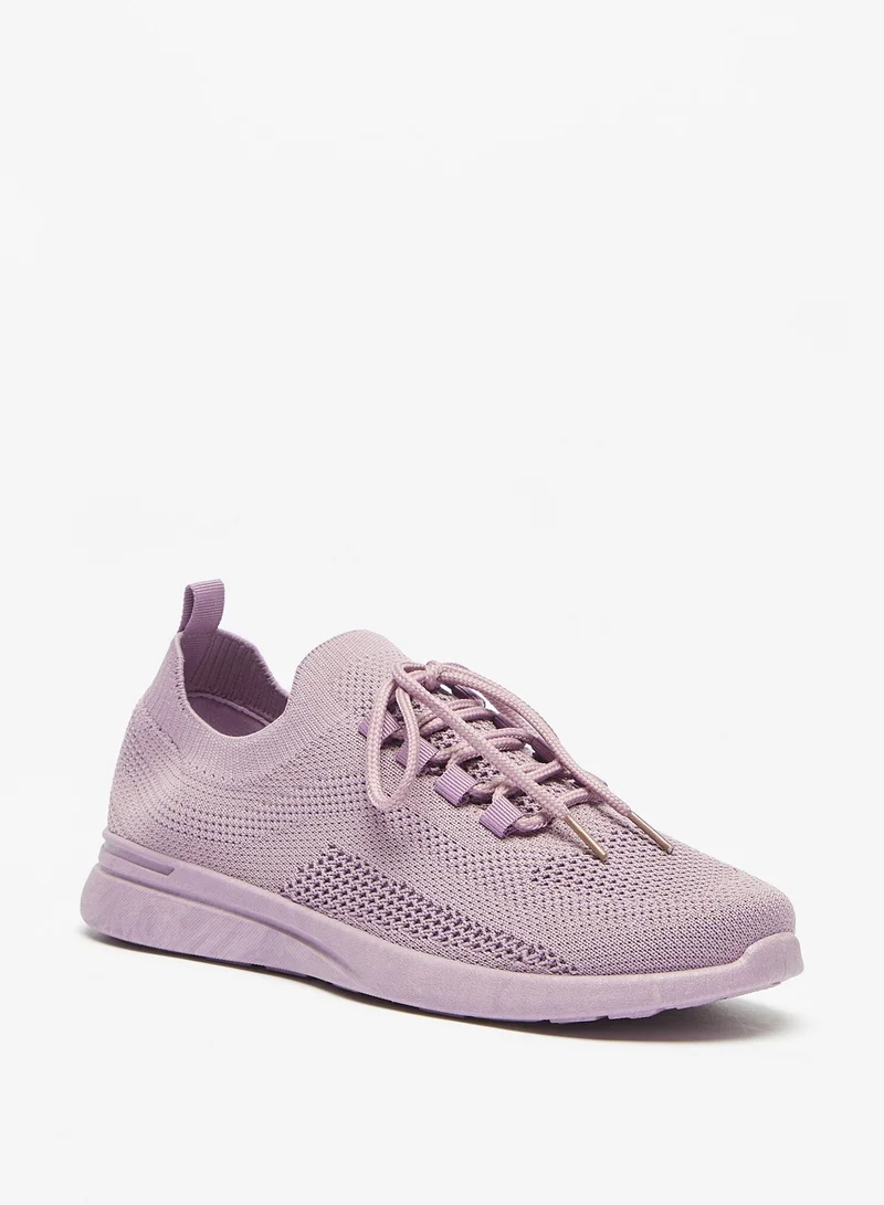 شو اكسبرس Womens OAKLAN Textured Lace-Up Sports Shoes