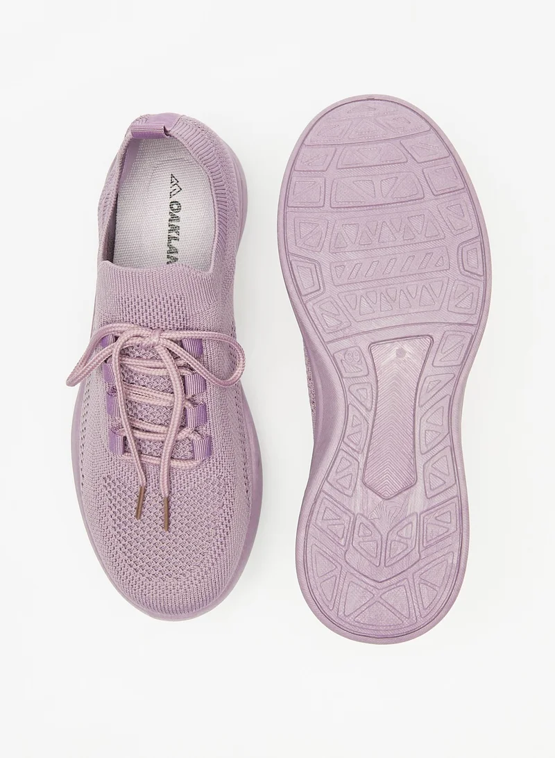 شو اكسبرس Womens OAKLAN Textured Lace-Up Sports Shoes