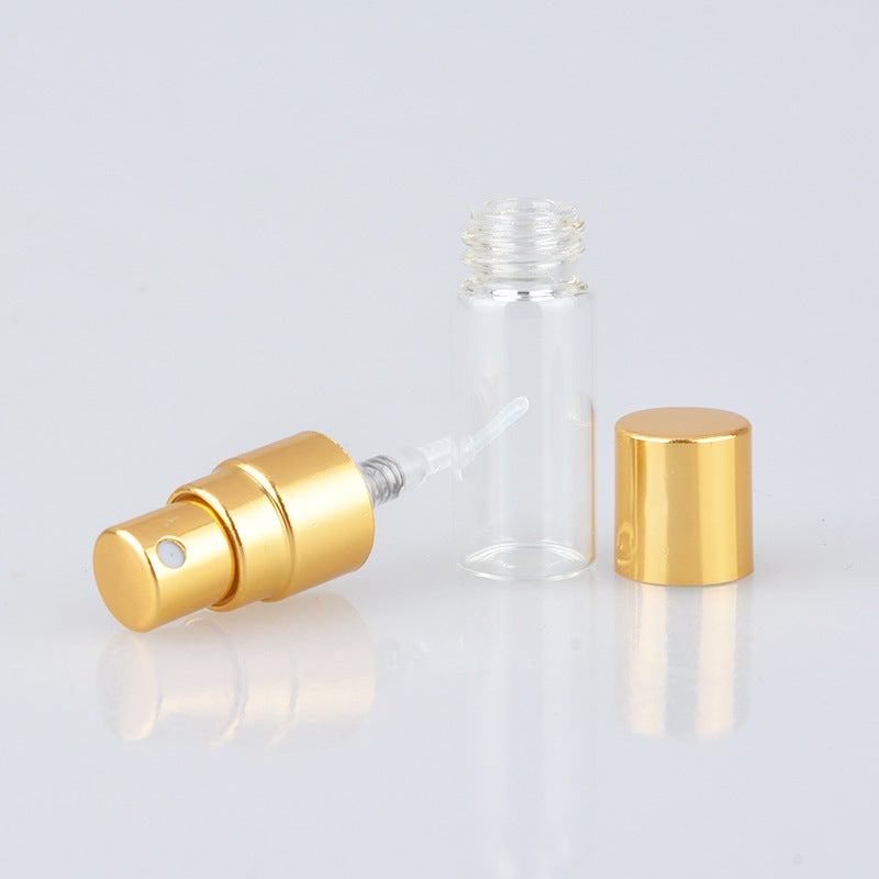2Ml Perfume Sample Bottle 3Ml Transparent Glass Bottle 5Ml Electroplated Uv Bottle Gold And Silver Black 10Ml Aluminum Spray Bottle - Image 3