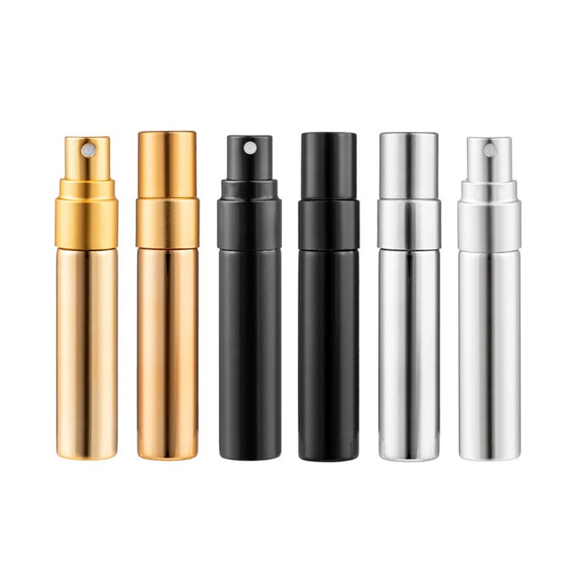 2Ml Perfume Sample Bottle 3Ml Transparent Glass Bottle 5Ml Electroplated Uv Bottle Gold And Silver Black 10Ml Aluminum Spray Bottle - Image 4