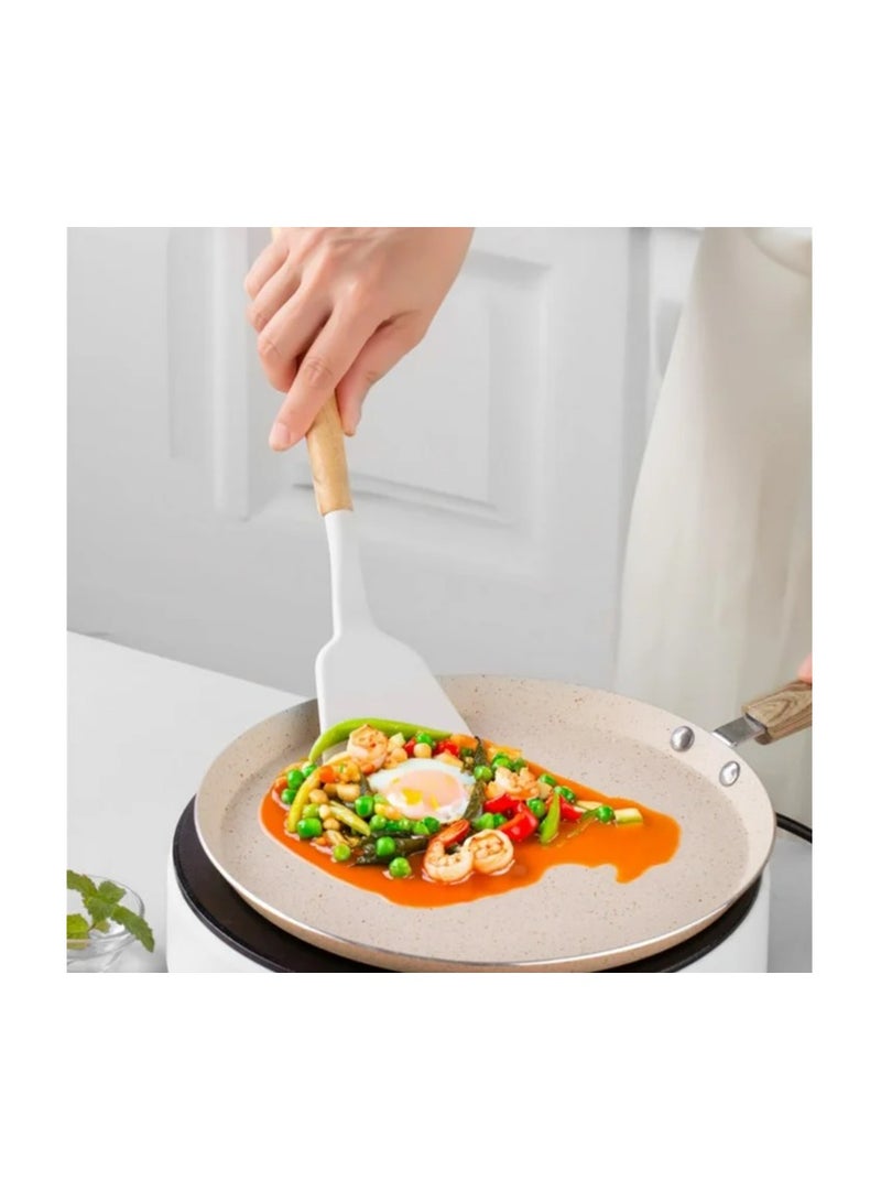 طقم توزيع سيليكون مكون من 18 قطعة – مناسب لدرجات الحرارة العالية والحفاظ علي أدوات المائدة من التلف الحل الأمثل لمطبخ متكامل اللون ابيض - Image 2