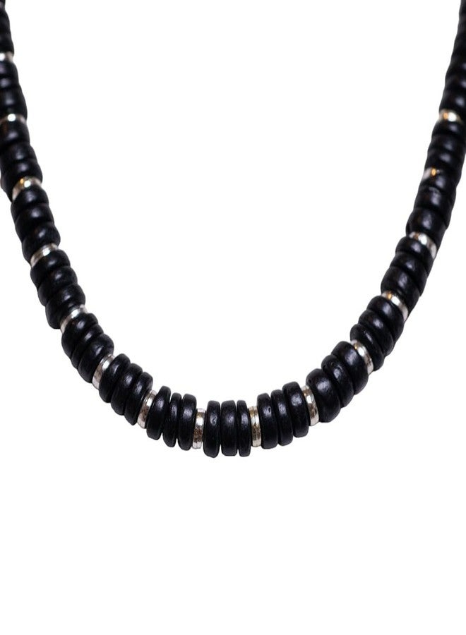 BlueRica Black Coconut Shell Beads Necklace - Image 2