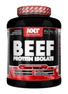 NXT Nutrition Beef Protein Isolate Zero Dairy Cherryade Flavour 60 Servings 1800g 